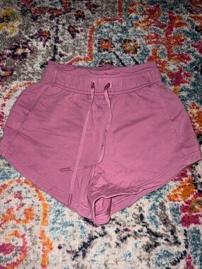 lululemon athletica Dusty Mauve Drawstring Athletic Shorts